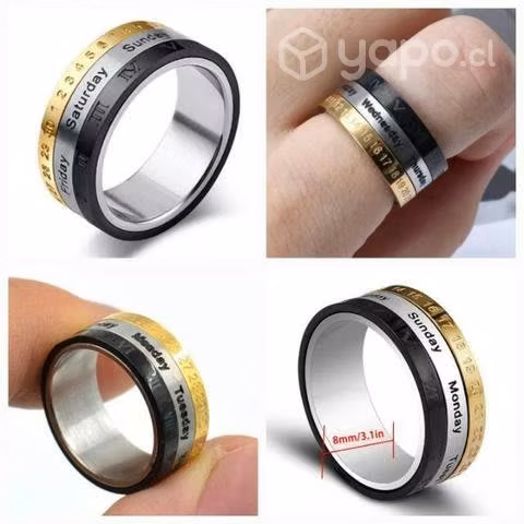 Anillo giratorio Fecha Acero Inoxidable