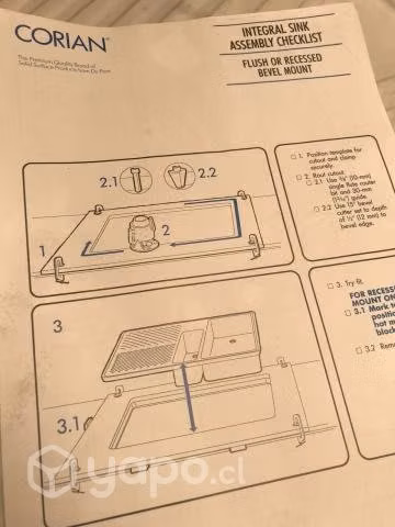 Lavaplatos Doble Corian Dupont Nuevo