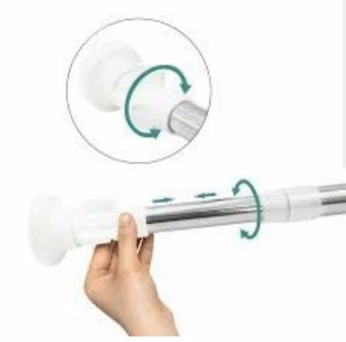 Barra extendible cortina baño