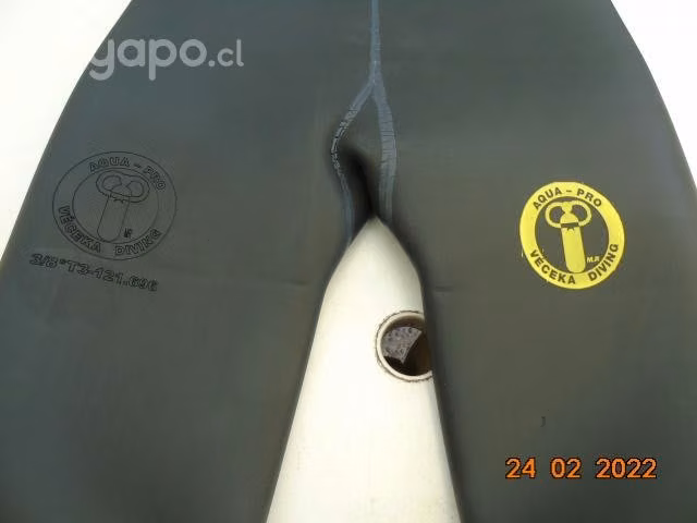 Traje buzo artesanal 3/8 liso-liso-talla 3