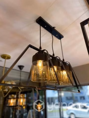 Lámpara colgante triple.💡 - Imagen 2