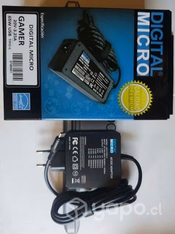 Cargador tipo C para Notebook 65w nuevo - Imagen 2