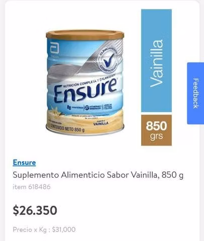 Tarro de Ensure