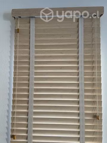 Persiana Madera HunterDouglas 146 cm alto-68 ancho