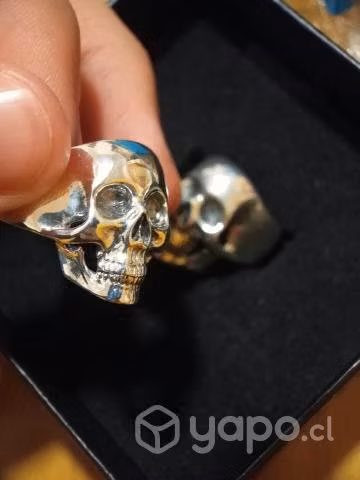 Anillo de calavera plata 925