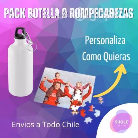 Botella Deportiva + Rompecabezas