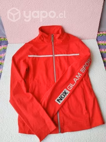 Chaqueta deportiva mujer rojo marca NGX - Imagen 3