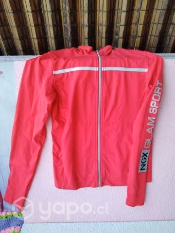 Chaqueta deportiva mujer rojo marca NGX - Imagen 2