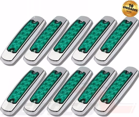 Foco Luz Lateral Led Bi-volts Trocha Borde Metálic