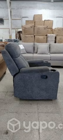 Sofá reclinable bergere