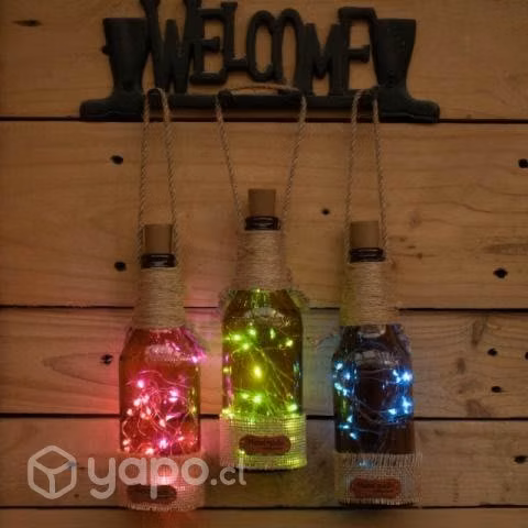 Botellas Decorativas con luces.