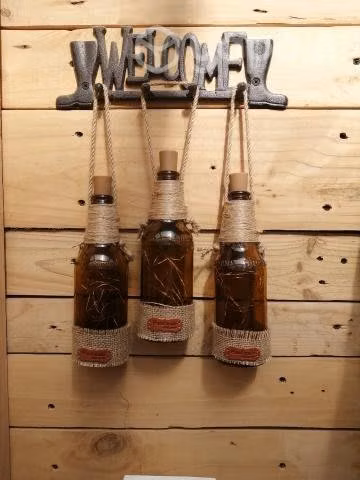Botellas Decorativas con luces.