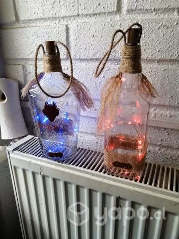 Botellas Decorativas con luces.
