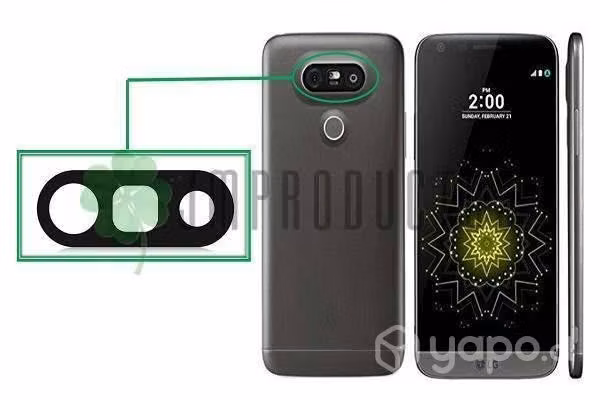 Bisel Cristal Lg G5 Vidrio Cámara Proteccion Lente