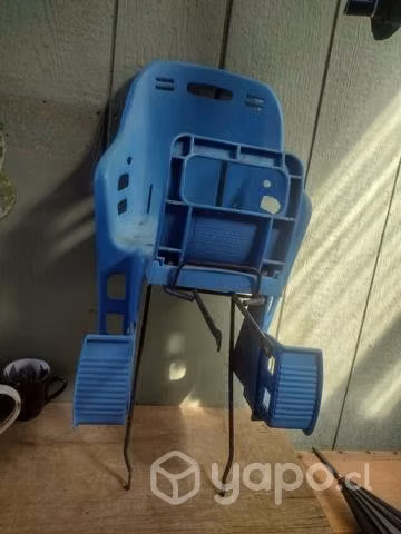 Silla para montar en bicicleta con parrilla