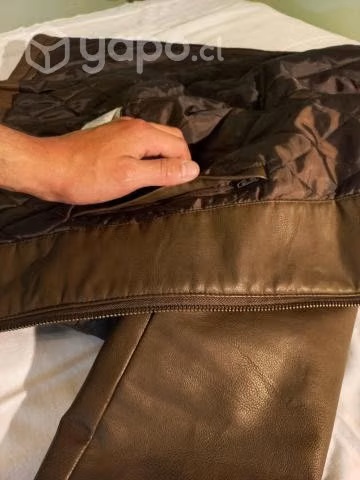 Chaqueta Cuerina Café Levi - Imagen 3