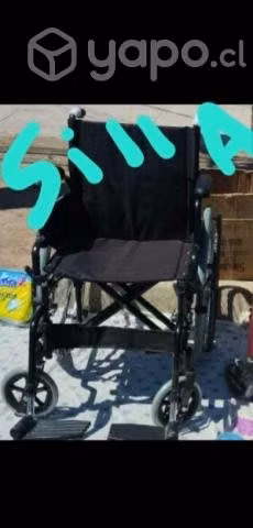 Silla de ruedas nueva y muletas