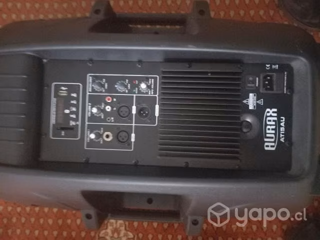 Caja Acustica Activa AURAX AT15AU USB/Bluetooth/SD - Imagen 2