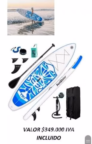 Tabla para deporte acuático tiki