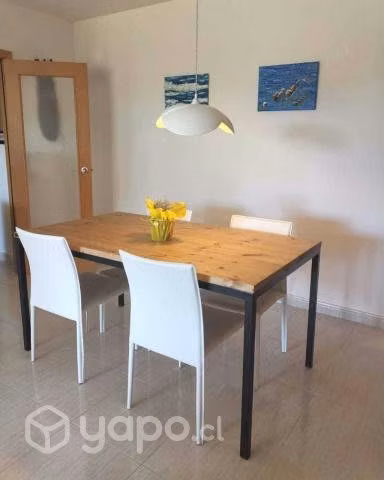 Mesa de comedor madera y metal Fabricación a medid