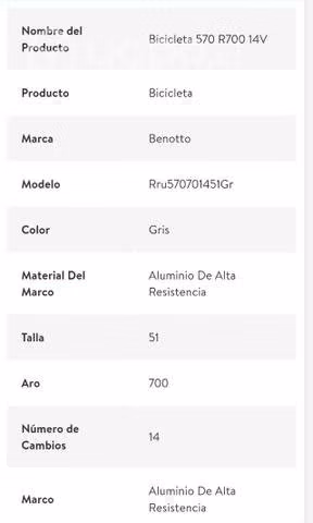 Bicicleta pistera 570 R700 Aluminio