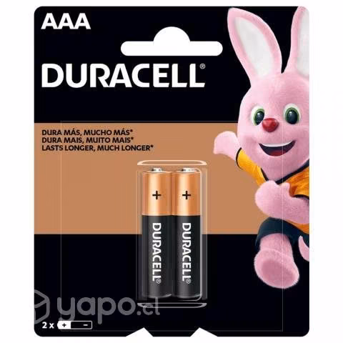 Duracell Pilas Alcalinas AAA x 2