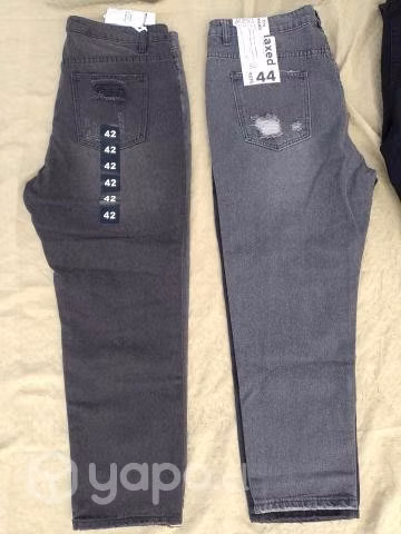 Jeans Bicolor con roturas - Imagen 2
