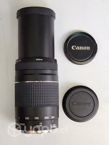 Lente75 -300 mm de cámara canon en perfecto estado