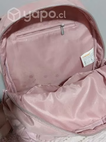 Mochila rosada con estrellas - mochila escolar