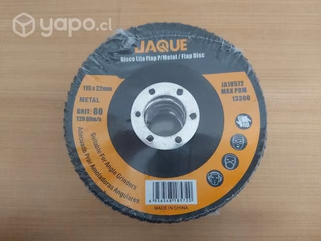 Disco lija metal 80p 115x22mm