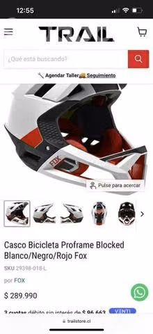 Casco Fox Proframe talla L solo 3 usos!