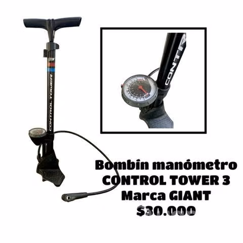 Bombín manómetro Control Tower 3 marca GIANT