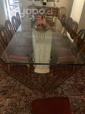 Cubierta de vidrio para mesa de comedor