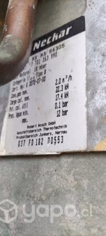 Calefónt Neckar licencia Junkers 11 Kilos
