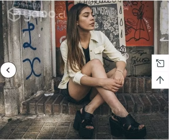 Sandalia Negra modelo Slayer marca Estela Zapatos