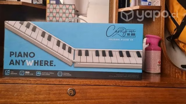 Teclado midi plegable & audifonos de productor