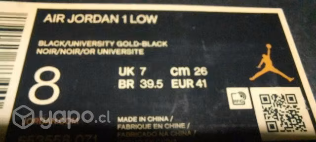 Zapatillas AIR JORDAN 1 LOW ORIGINALES