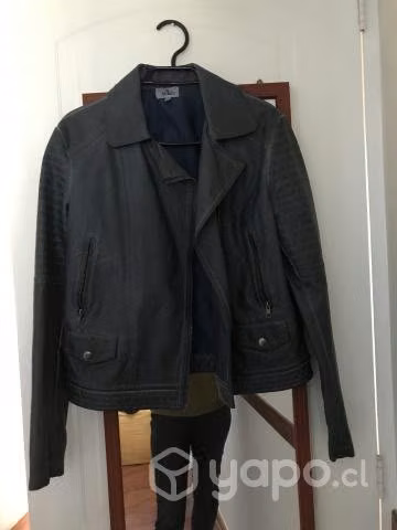 Chaqueta cuerina azul