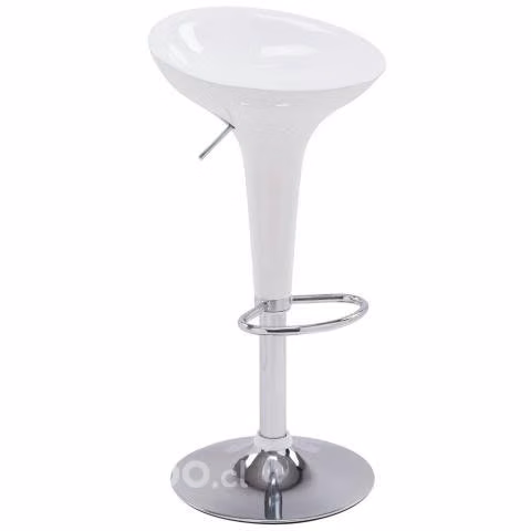 Silla Bar Modern Blanca Regulable