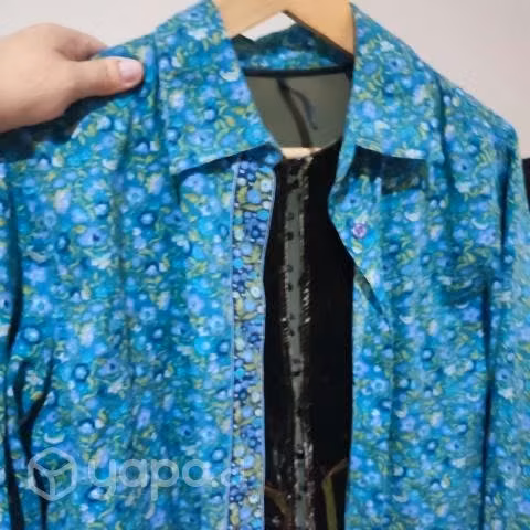 Blusa algodón de India talla M amplia - Imagen 2
