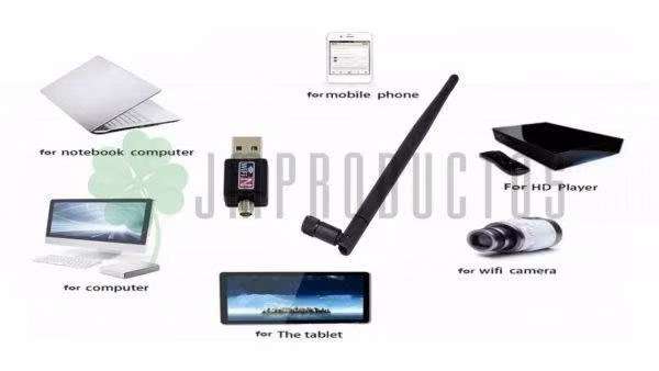 Antena Wifi Lan Mini Usb 300mbps 2.0 Wireless X3UN - Imagen 2
