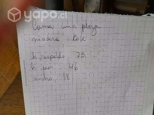Cama de una plaza en buen estado - Imagen 2