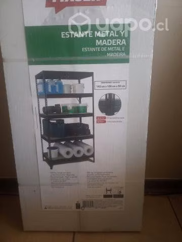 mueble metal y madera