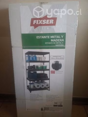 mueble metal y madera
