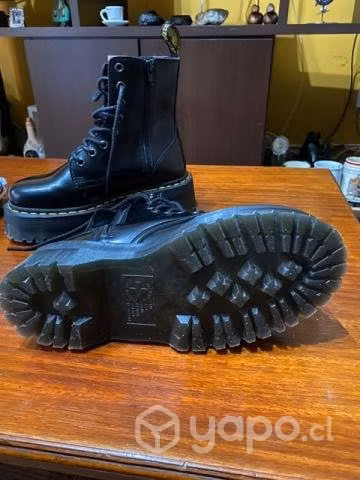 Dr Martens Jadon Botín Mujer Cuero Negro