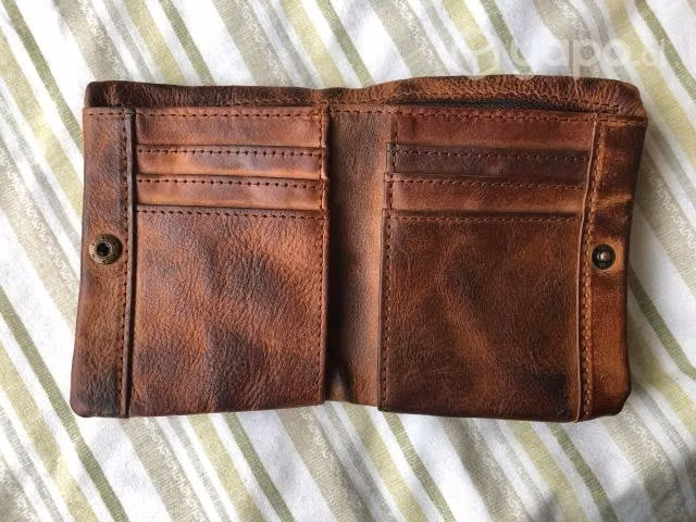 Billetera de cuero unisex nueva