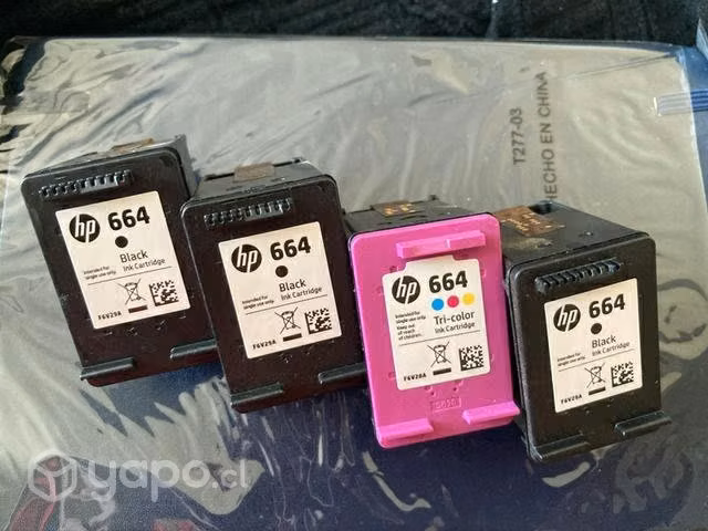 CARTUCHOS VACÍOS hp 664