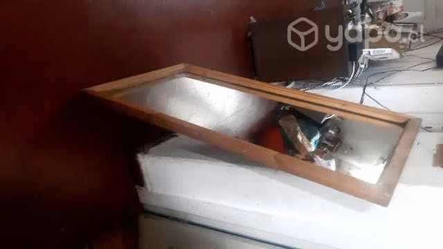 Espejo de un metro x 5 marco de madera
