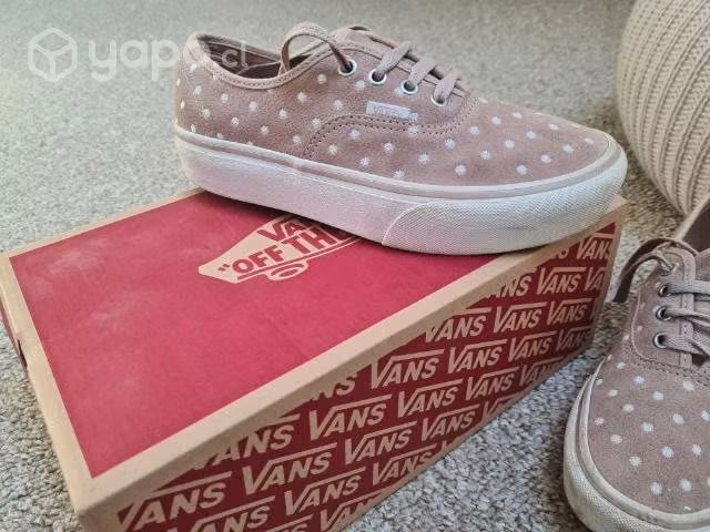 Zapatillas vans cuero plataforma
