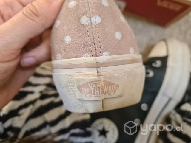 Zapatillas vans cuero plataforma